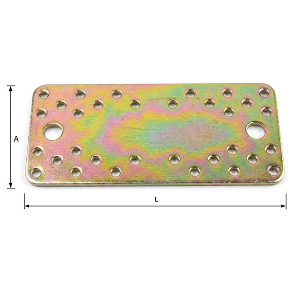 MINUTEX Piastra Giunzione Diritta MM200X90X3 Acciaio Zincato - MINUTEX - Immagine 2